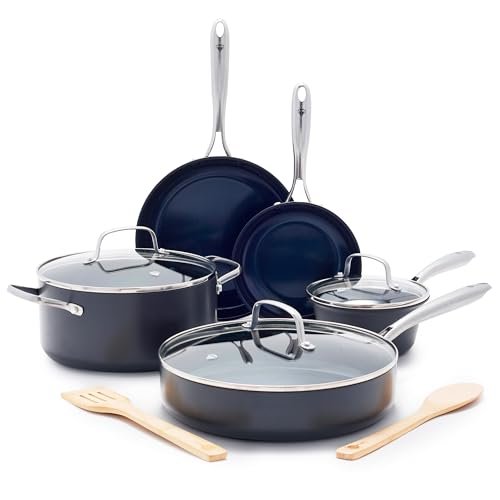 Figmint Hard Anodized Cookware Set - Scratch-Resistant & Non-Stick