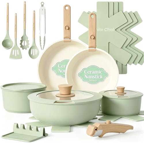 Figmint Nonstick Cookware - Premium Ceramic Coating for Safe & Easy Cooking